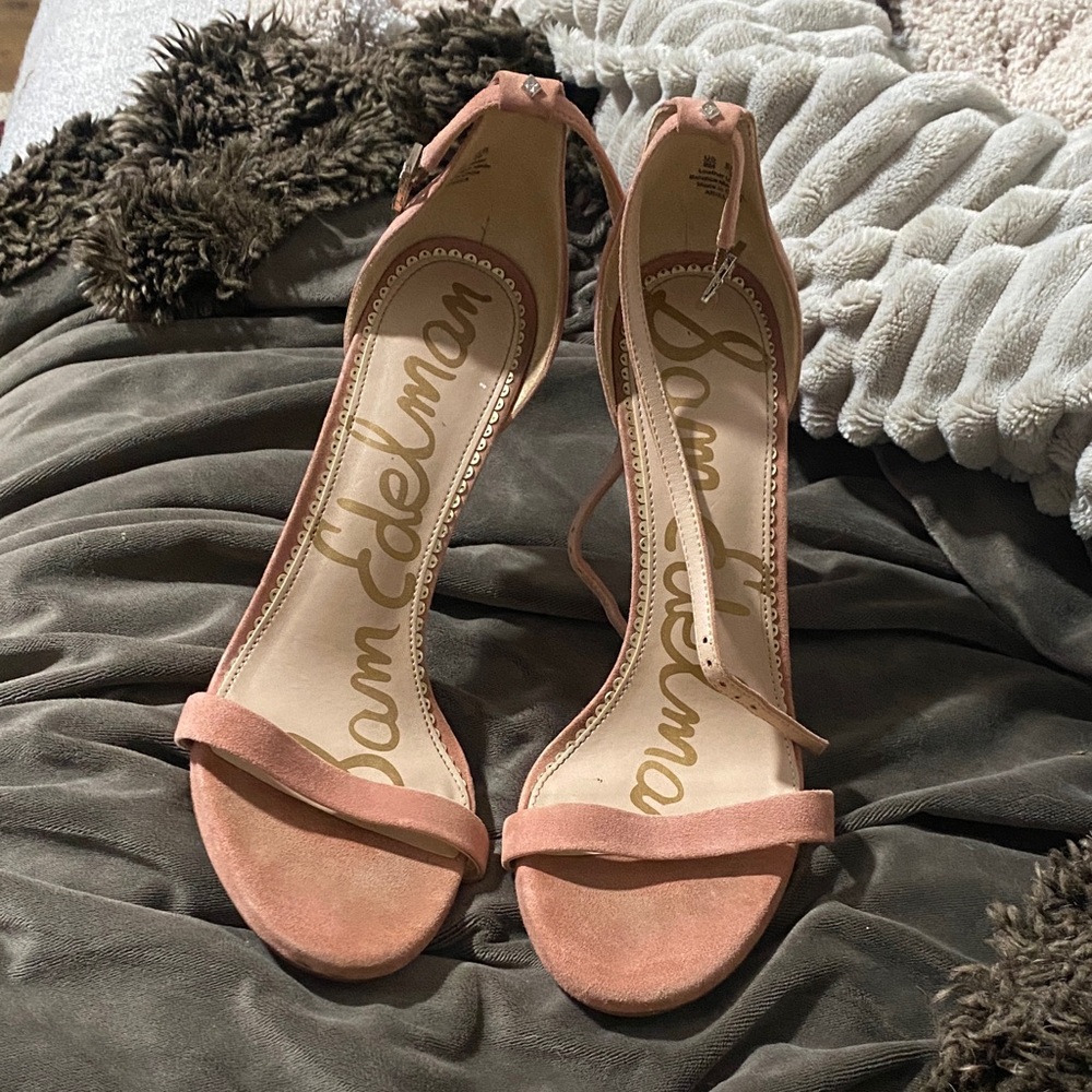 Sam Edelman Blush Pink Heeled Sandals